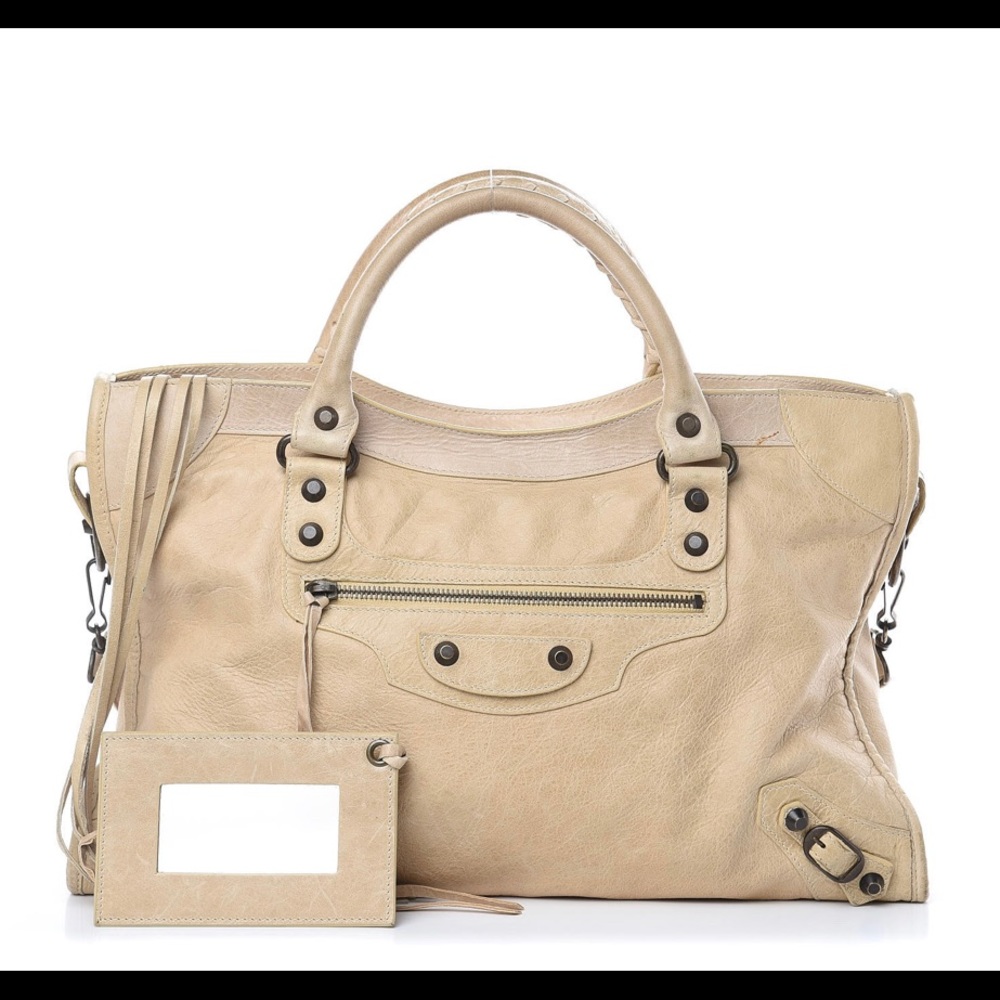 Balenciaga Agneau Classic City Sahara